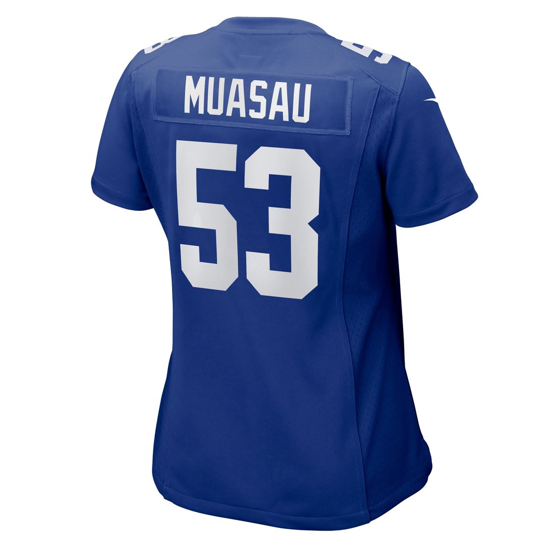 Women's Nike New York Giants Darius Muasau Royal Game NFL Jersey