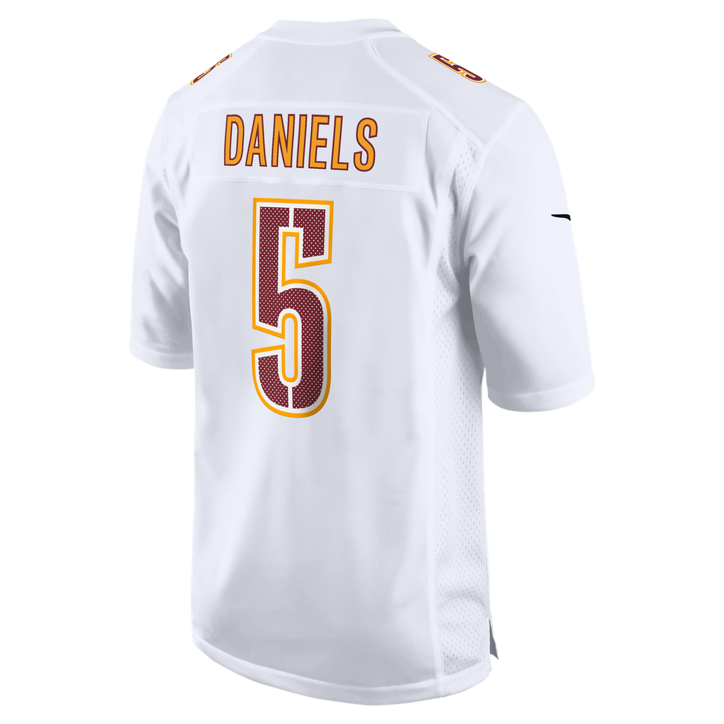 Men's Nike Washington Commanders Jayden Daniels Tundra White Fashion NFL Jersey