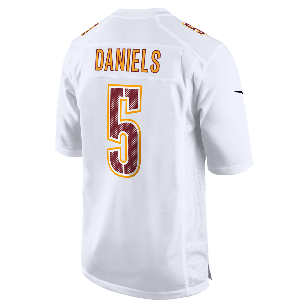 Men's Nike Washington Commanders Jayden Daniels Tundra White Fashion NFL Jersey