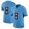 Men's Nike Tennessee Titans Will Levis Light Blue Alternate Vapor F.U.S.E. Limited NFL Jersey