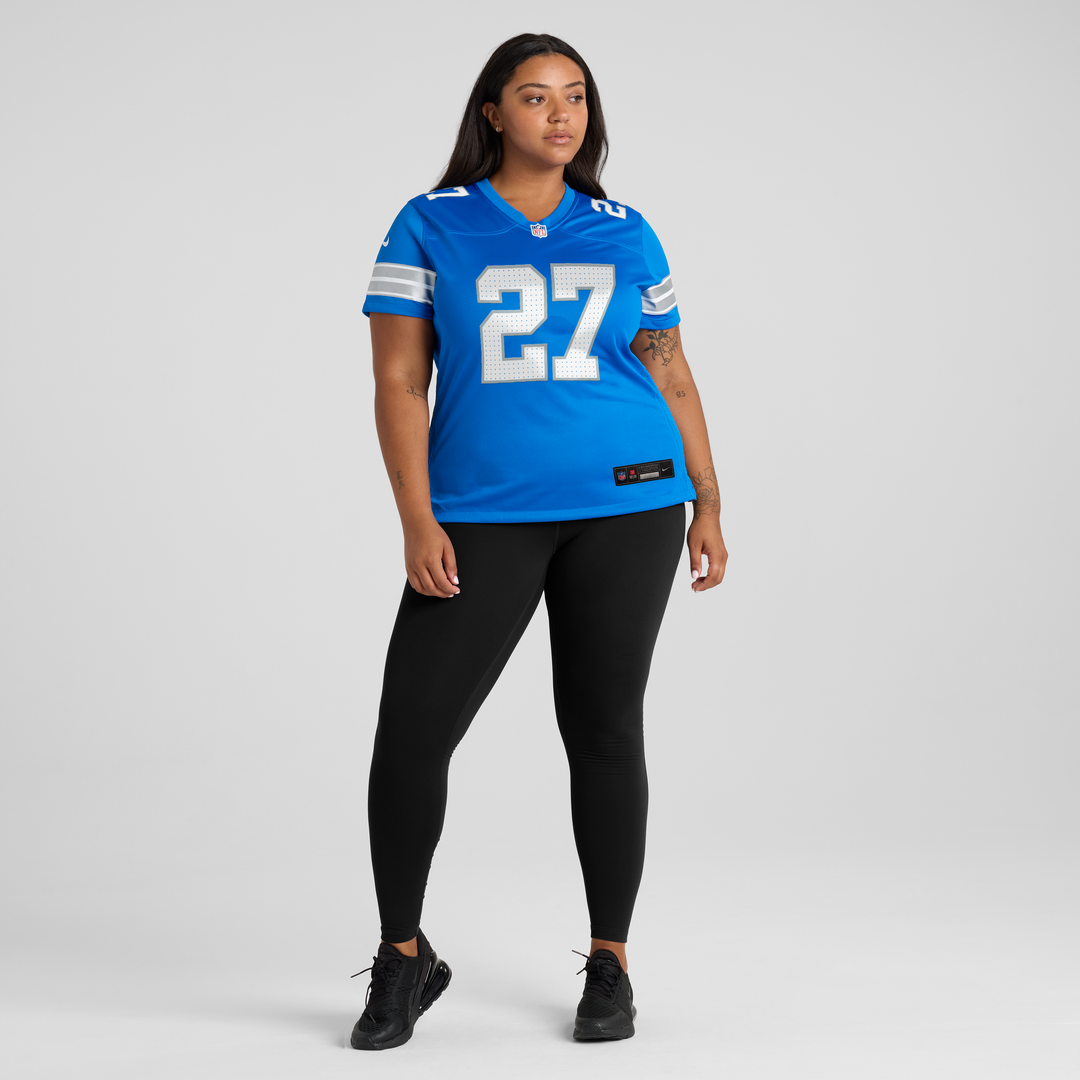 Women's Nike Detroit Lions Arthur Maulet Blue Team Game NFL Jersey