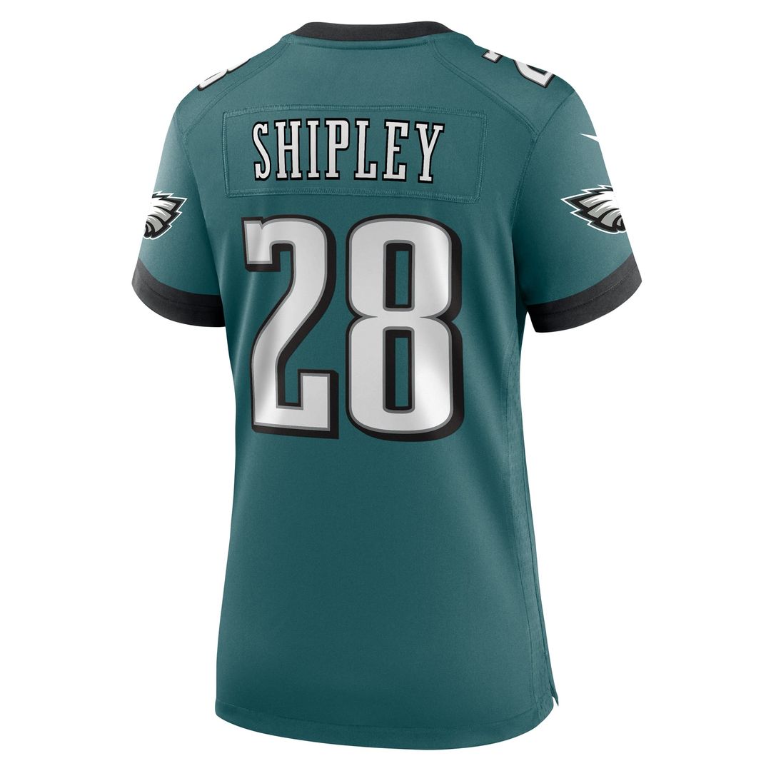Women's Nike Philadelphia Eagles Will Shipley Midnight Green Team Game NFL Jersey
