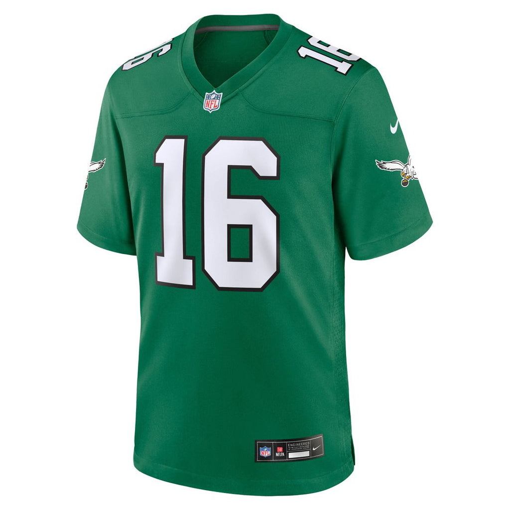 Men's Nike Philadelphia Eagles Tanner McKee Kelly Green Alternate Game NFL Jersey