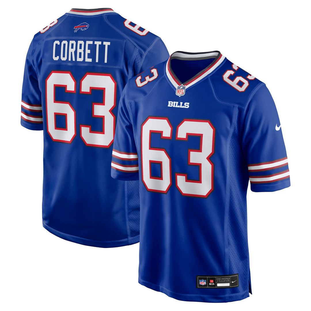Men's Nike Buffalo Bills Austin Corbett Royal Team Game NFL Jersey