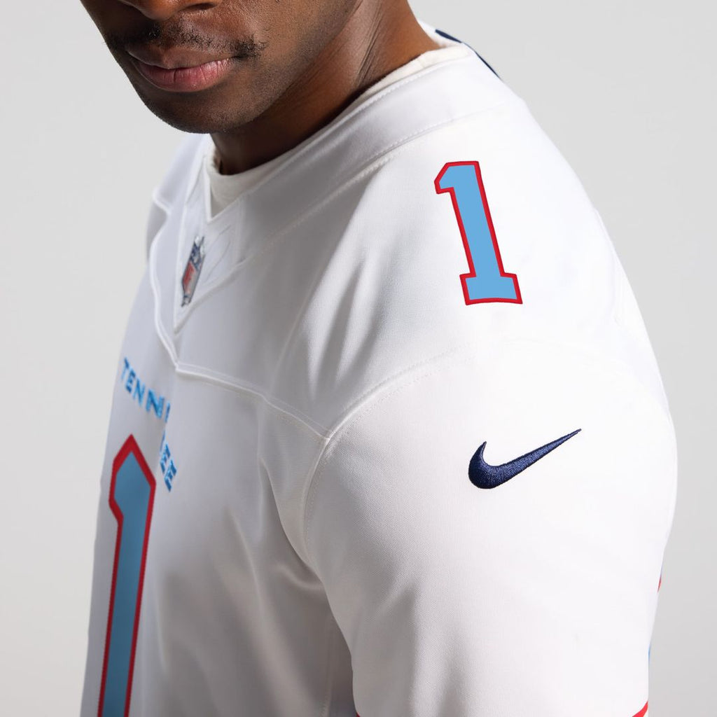 Men's Nike Tennessee Titans Cameron Ward White Vapor F.U.S.E. Stitched Limited NFL Jersey