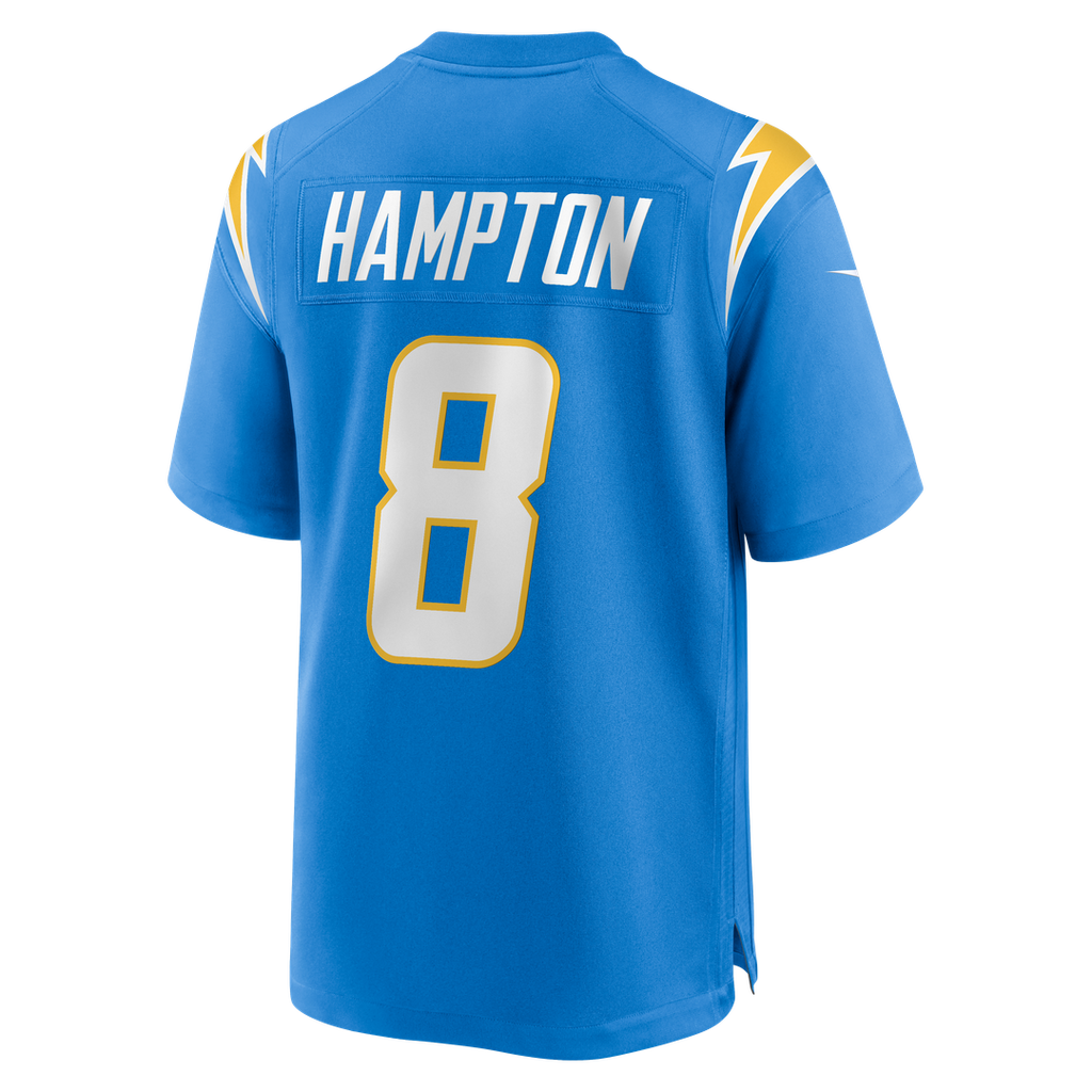 Men's Nike Los Angeles Chargers Omarion Hampton Powder Blue Team Game NFL Jersey