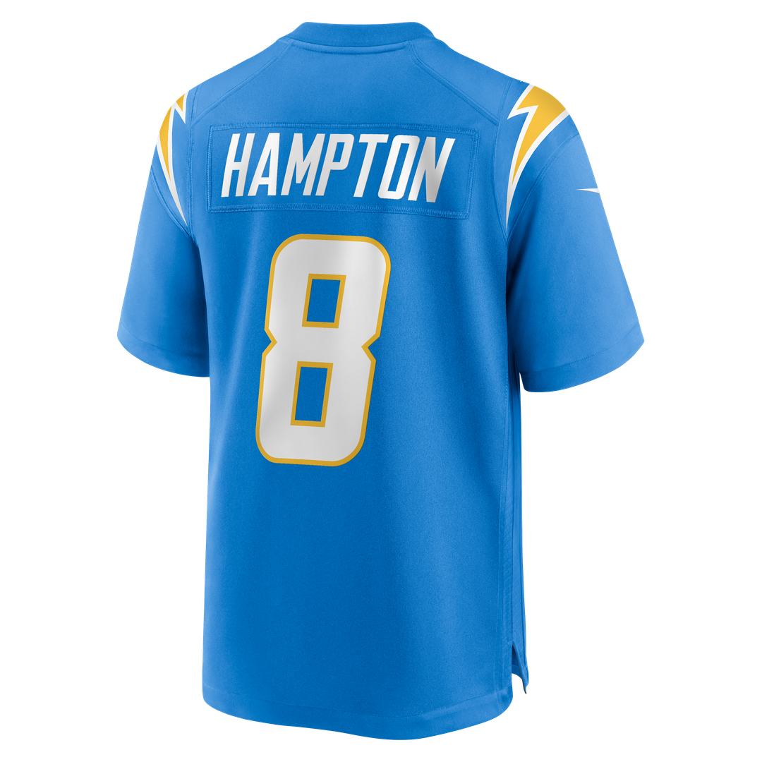 Men's Nike Los Angeles Chargers Omarion Hampton Powder Blue Team Game NFL Jersey
