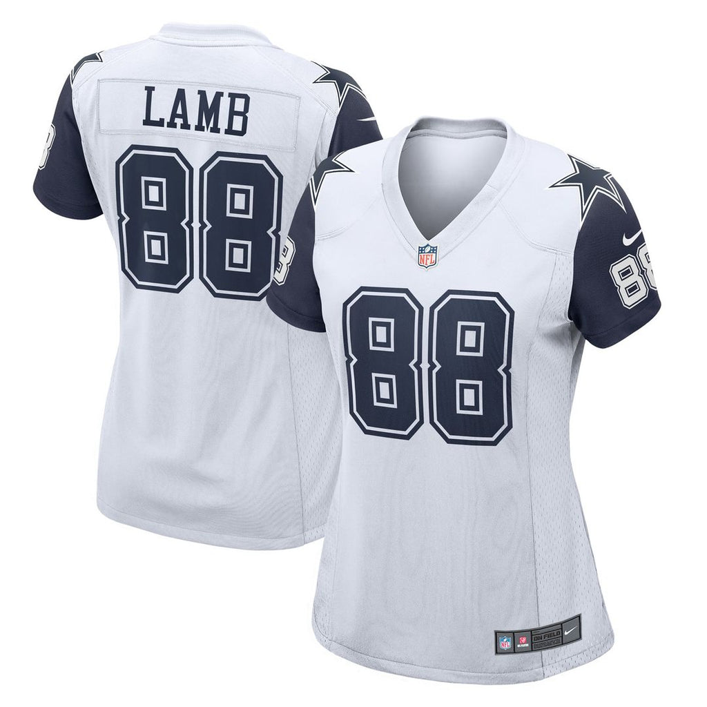 Women's Nike Dallas Cowboys CeeDee Lamb White 2nd Alternate Game NFL Jersey