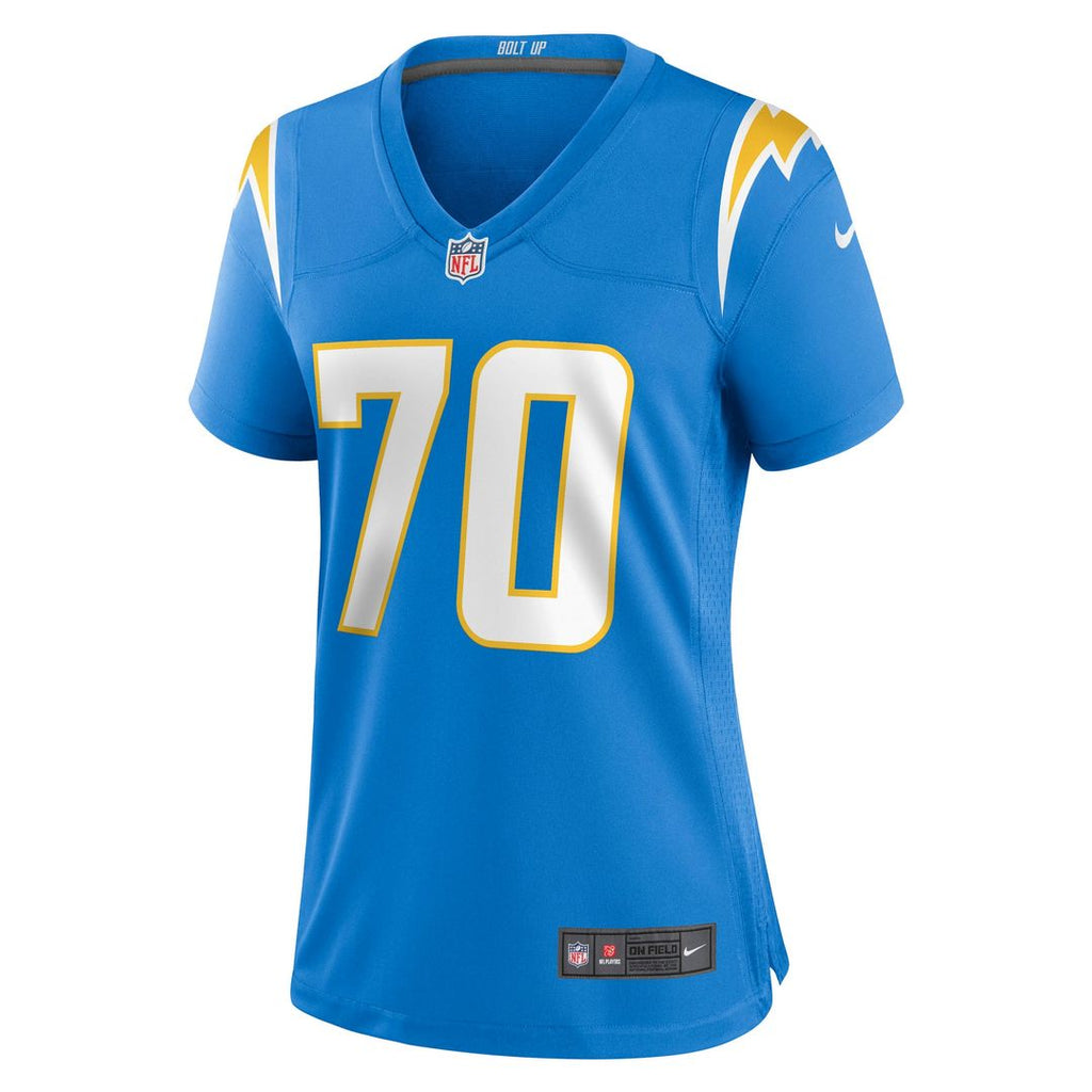 Women's Nike Los Angeles Chargers Rashawn Slater Powder Blue Game NFL Jersey
