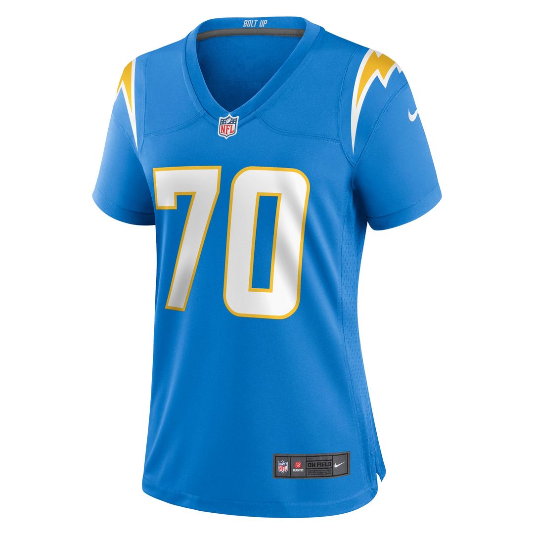 Women's Nike Los Angeles Chargers Rashawn Slater Powder Blue Game NFL Jersey