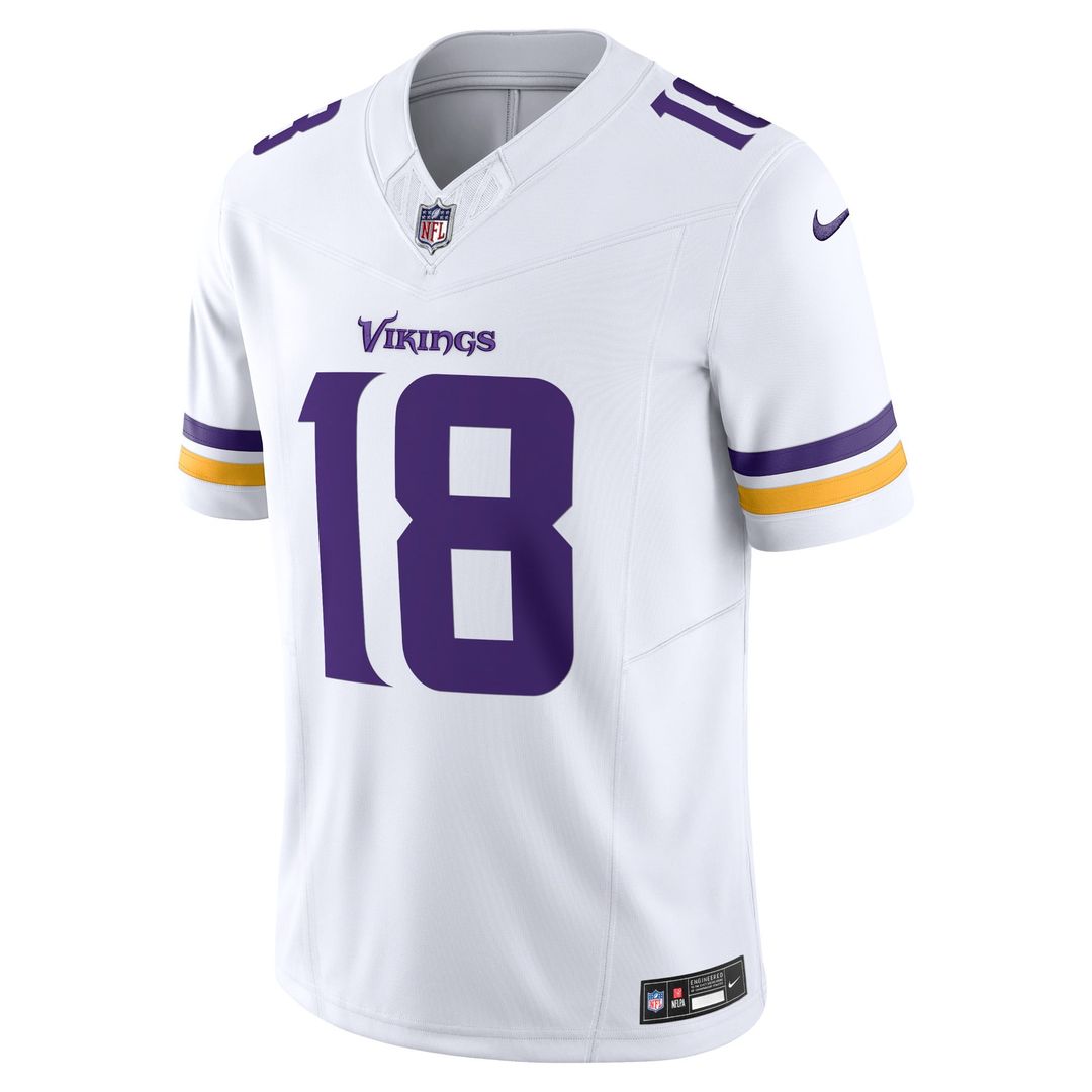 Men's Nike Minnesota Vikings Justin Jefferson Purple Vapor F.U.S.E. Limited NFL Jersey