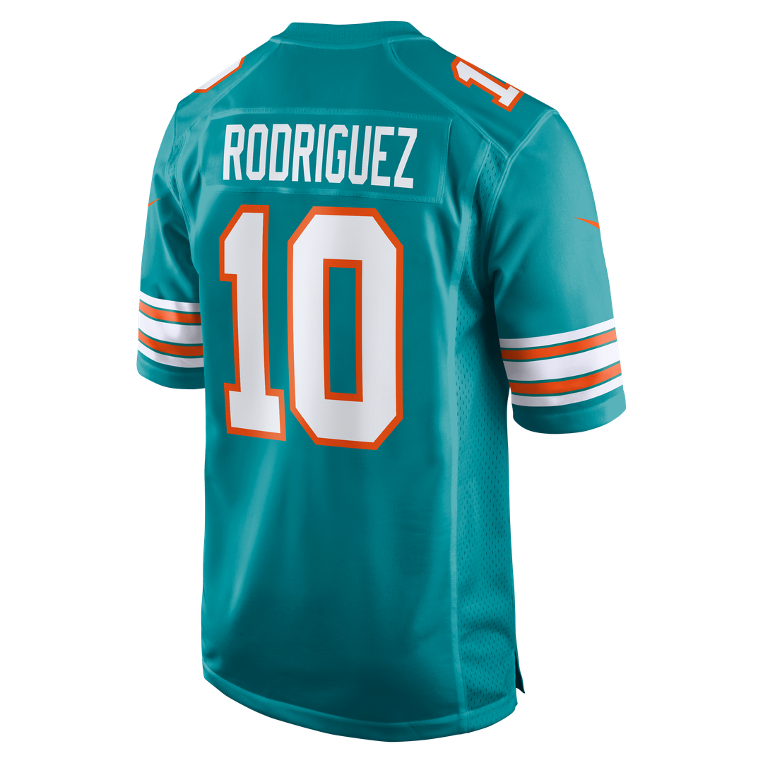 Men's Nike Miami Dolphins Jacob Rodriguez Aqua Alternate Game NFL Jersey