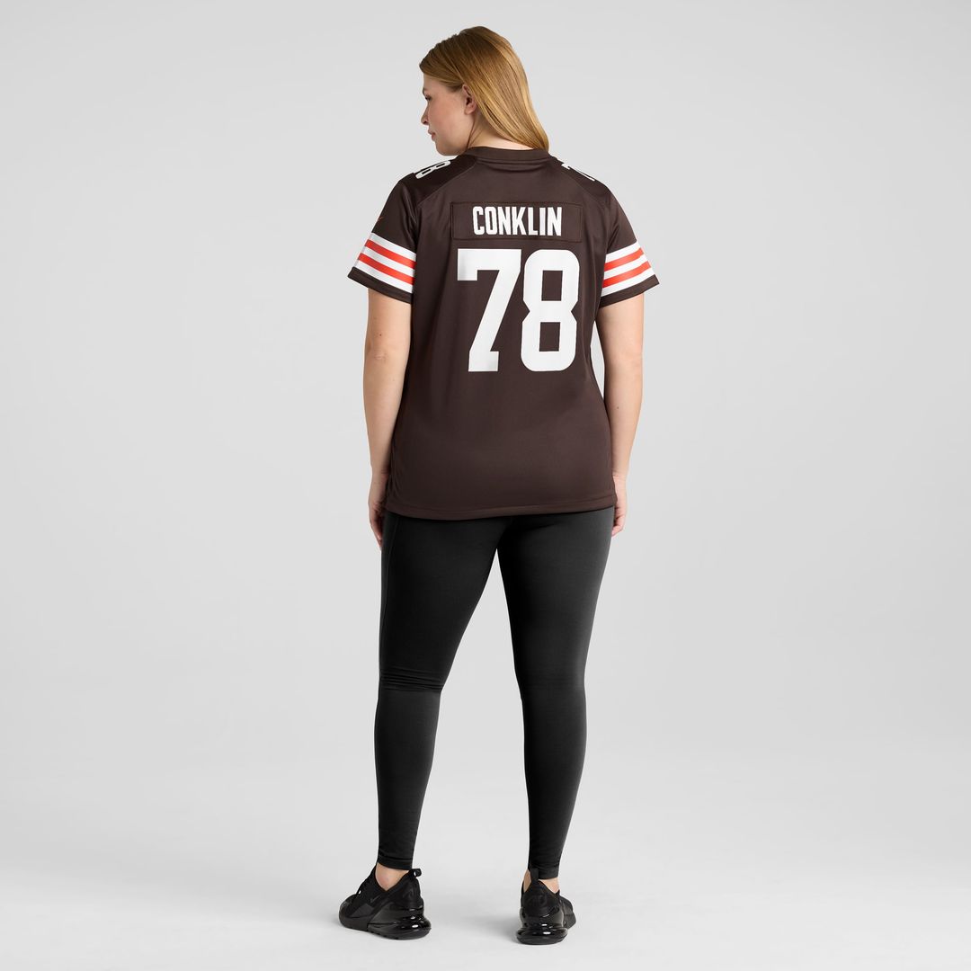 Women's Nike Cleveland Browns Jack Conklin Brown Player Game NFL Jersey
