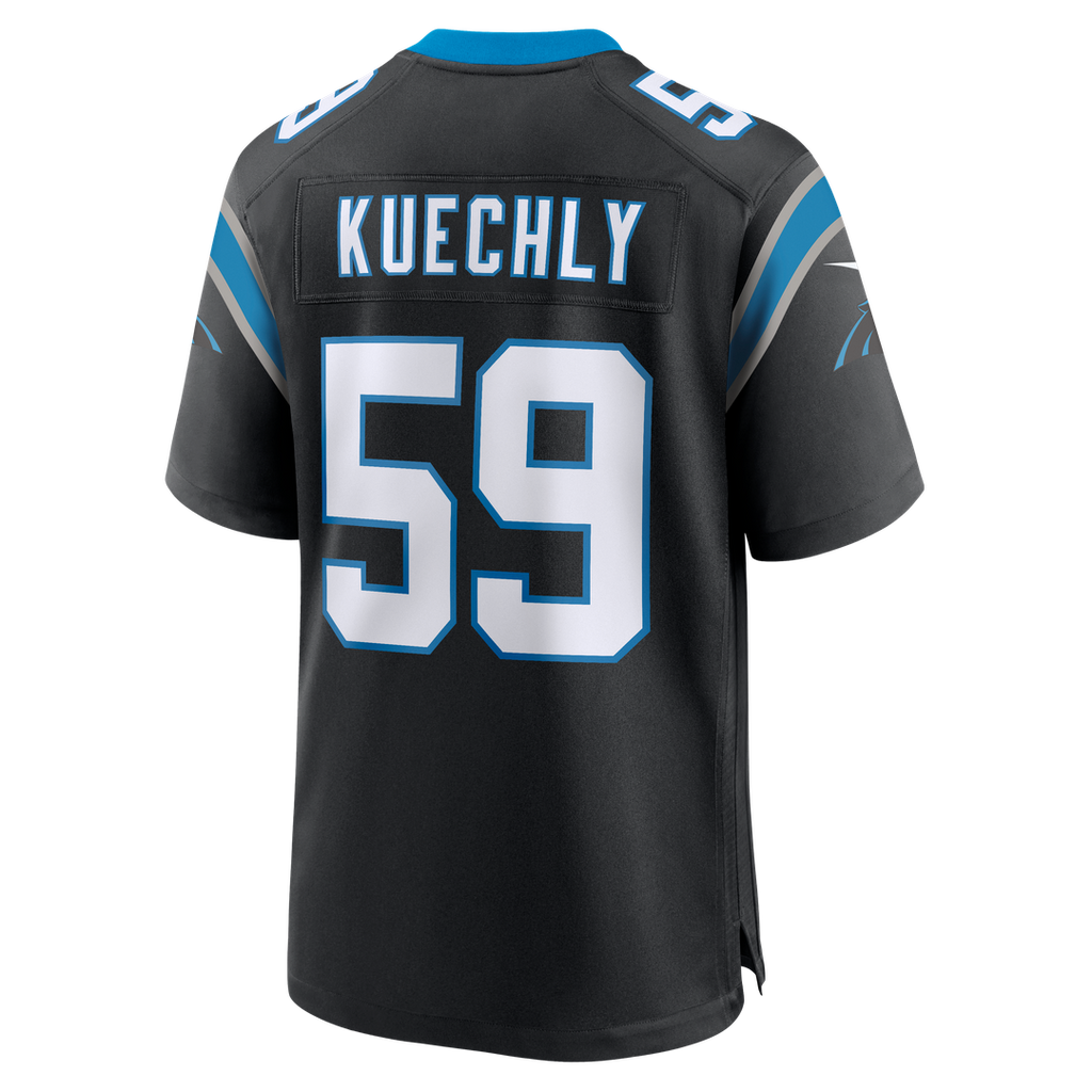 Men's Nike Carolina Panthers Luke Kuechly Black Team Game NFL Jersey