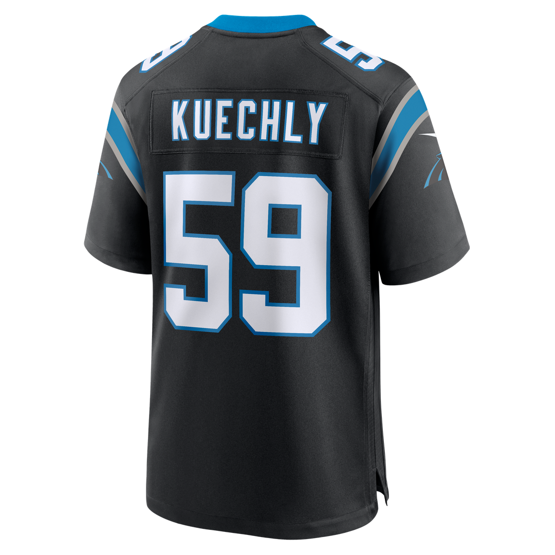 Men's Nike Carolina Panthers Luke Kuechly Black Team Game NFL Jersey