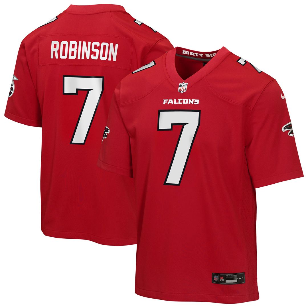 Youth Nike Atlanta Falcons Bijan Robinson White Game NFL Jersey