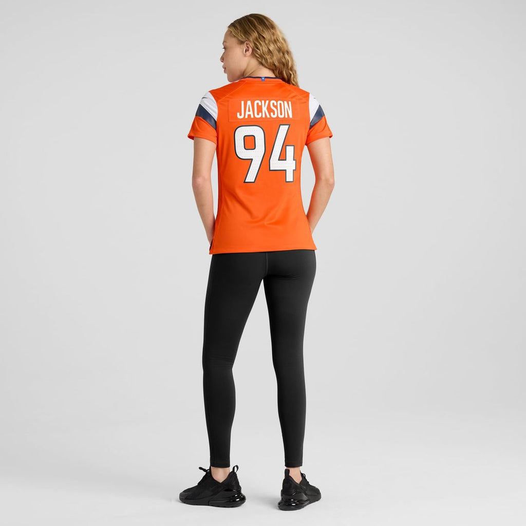 Women's Nike Denver Broncos Jordan Jackson Orange Team Game NFL Jersey