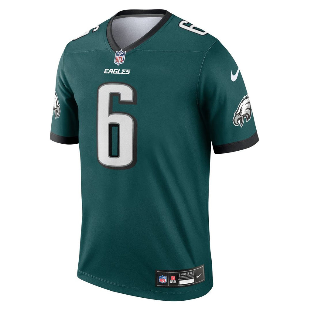 Men's Nike Philadelphia Eagles DeVonta Smith Green Legend Player NFL Performance Top