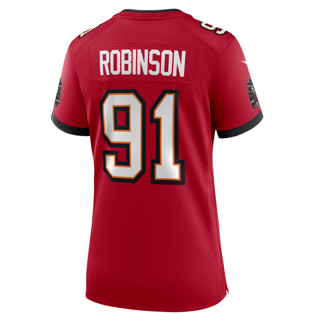 Women's Nike Tampa Bay Buccaneers A'Shawn Robinson Red Team Game NFL Jersey