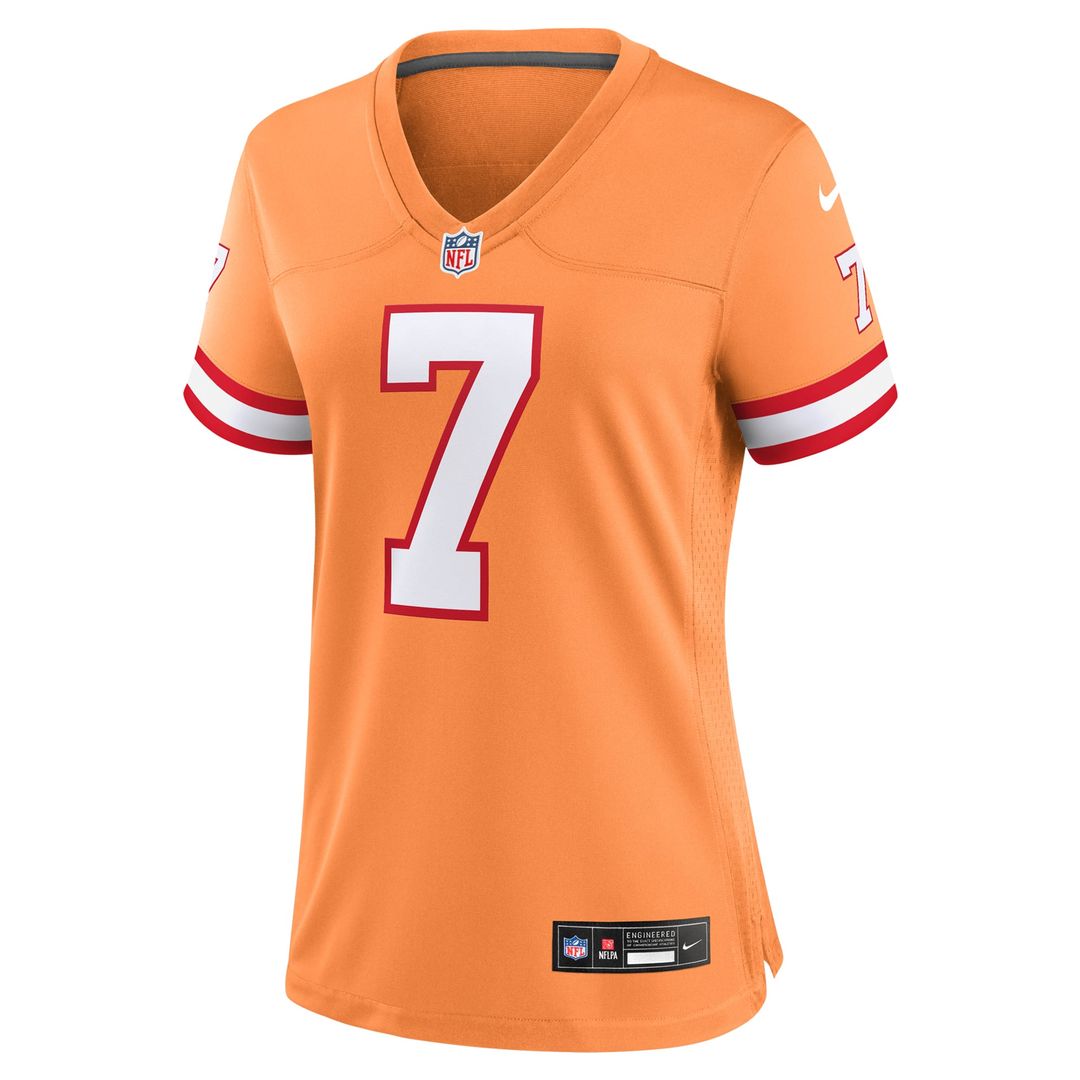 Women's Nike Tampa Bay Buccaneers Bucky Irving Orange Alternate Game NFL Jersey