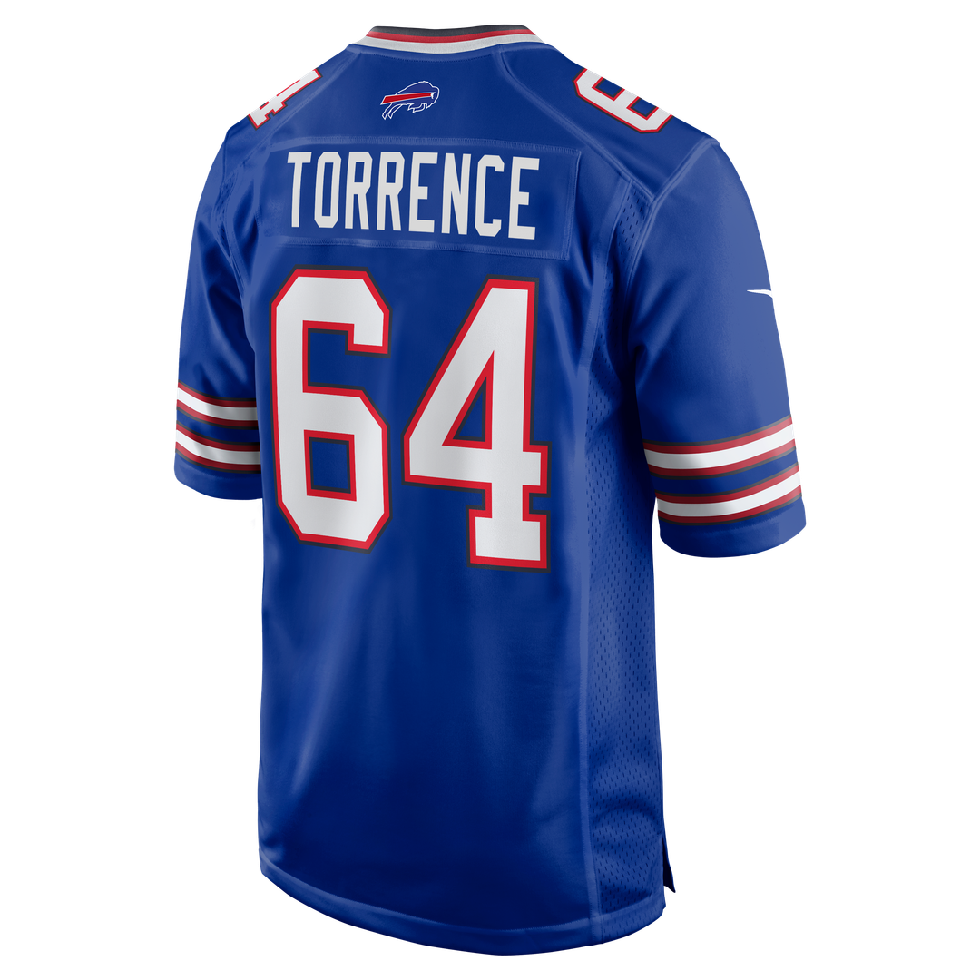 Men's Nike Buffalo Bills O'Cyrus Torrence Royal Home Game NFL Jersey