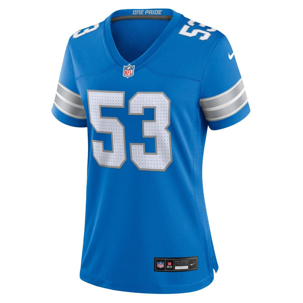 Women's Nike Detroit Lions DaRon Gilbert Blue Game NFL Jersey